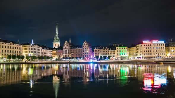 Stockholm Old Town Time Lapse Tilt