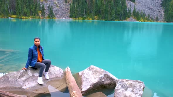 Majestic Mountain Lake in Canada