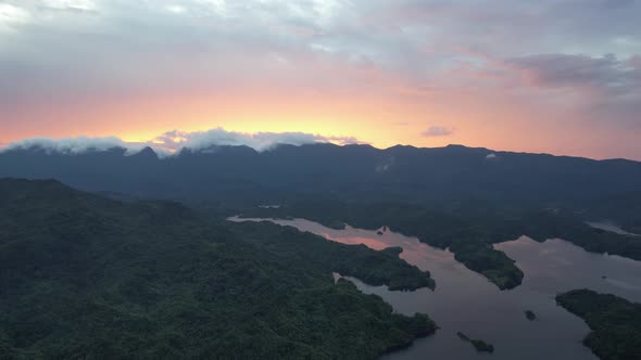 Aerial View of the New Zealand Fjords