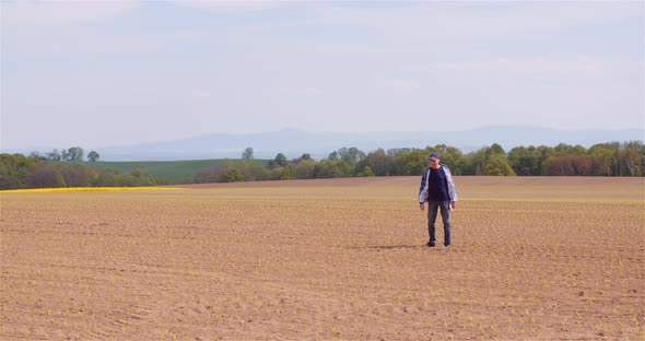 Portrait of Agriculture Farmer Working at Farm