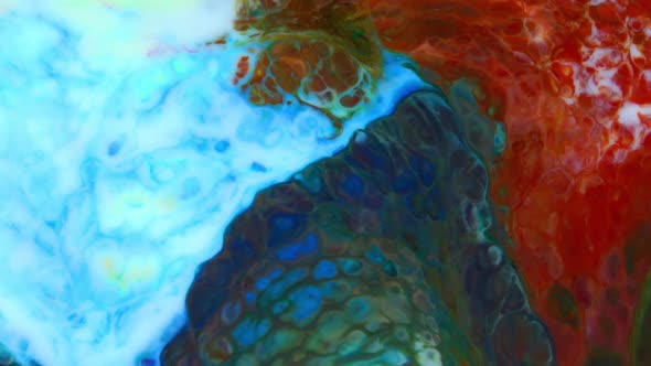 Abstract Colorful Sacral Liquid Waves Texture 14