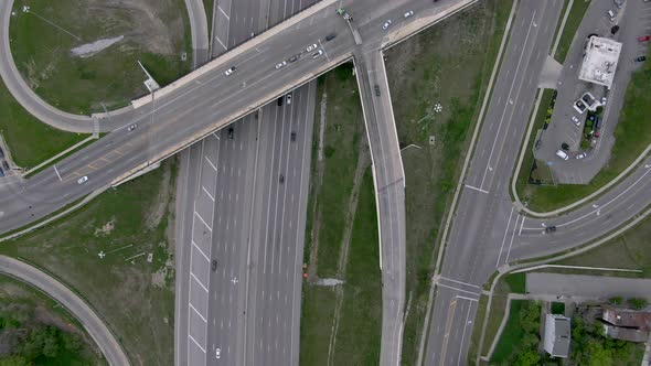 I75 Ohio Overhead 4K Aerial