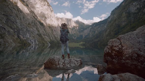 Young photographer outdoors