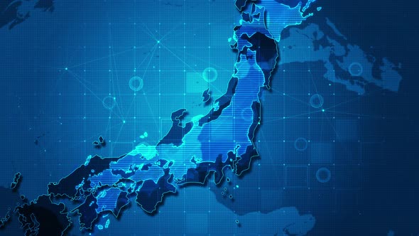 Business Map Technology Japan Concept