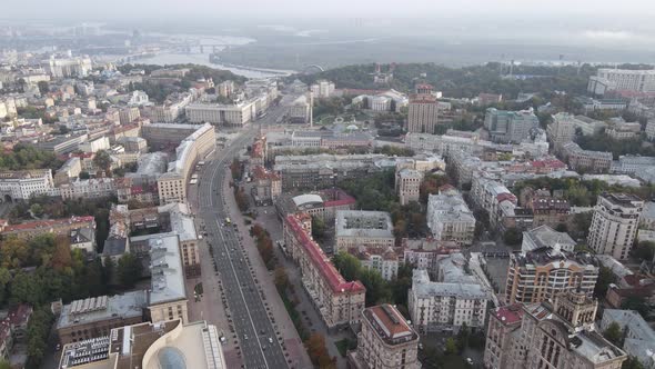 Kyiv - the Capital of Ukraine. Aerial View. Kiev