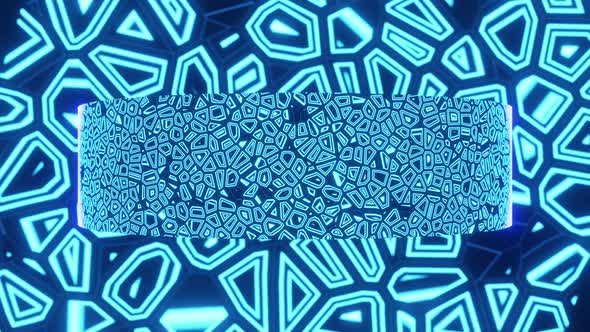 Infinite Repeating Loop Of Animated Geometric Shapes Motion Graphics Background