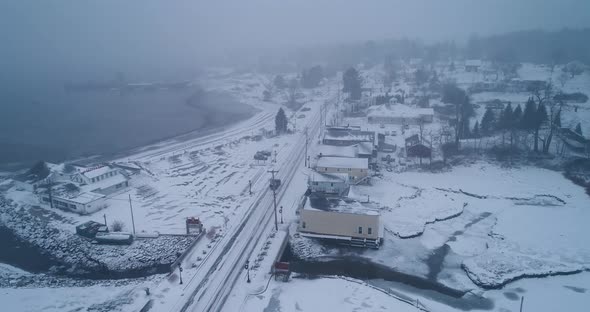 Aerial view of Rockland Maine