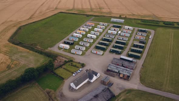 Drone Footage Around a Tidy Worker Camp