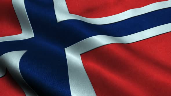 Highly Detailed Flag Of Norway