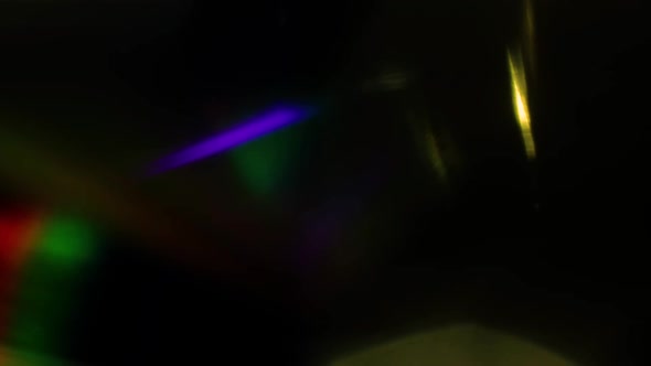 Multicolored Light Leaks  Footage on Black Background Lens Studio Flare Leak Burst Overlays