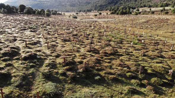 Aerial View. Sad Hill Cemetery in Spain.