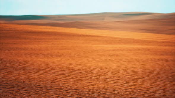 Aerial of Red Sand Dunes in the Namib Desert