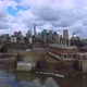 Rise Up Above Walterdale Power Plant with Downtown Edmonton in the Backgroun.mov - VideoHive Item for Sale