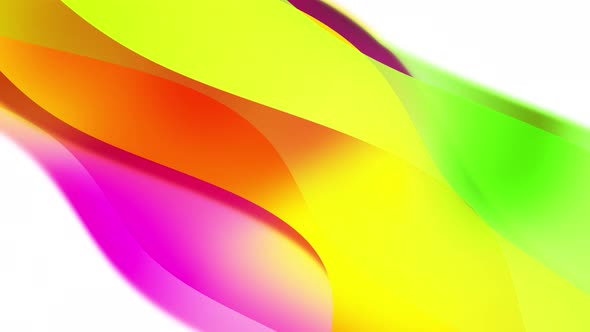 Abstract Purple Colorful Modern Background Smooth Waves Seamless Line Silk Animation