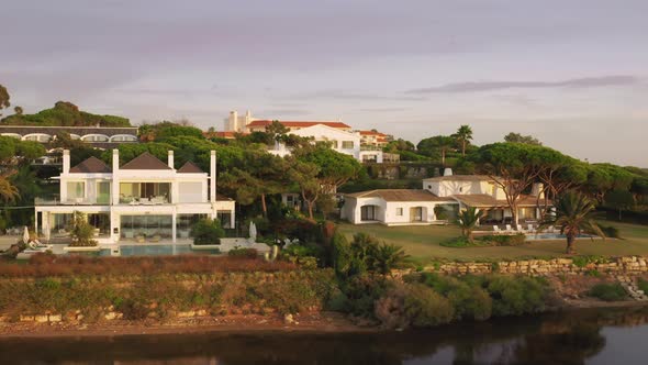 Residential Cottages on the Bank of Quinta Do Lago Algarve Portugal Europe