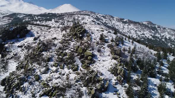 Winter Mountain Rocks