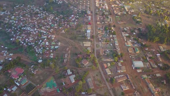 Drone shot over Lilongwe, Malawi, Africa.  This shot was taken on a mavic pro drone in 4k at 30 fps