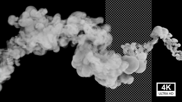 Realistic Smoke Line Revealing 4K