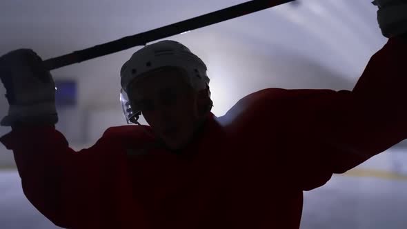 Hockey Player Silhouette