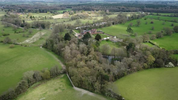 Baddesley Clinton Stately Home Warwickshire Building Aerial Landscape England History