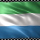 Sierra Leone waving flag looped - VideoHive Item for Sale