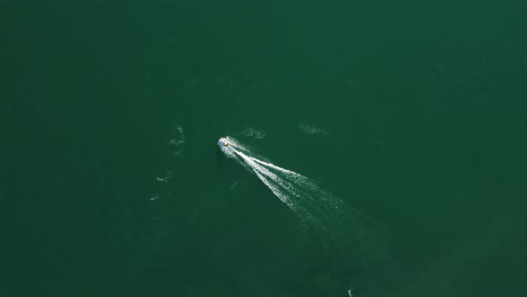 Water Scooter Drifting In The Sea