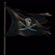 Pirate Flag Mid Shot Looping A Full HD - VideoHive Item for Sale