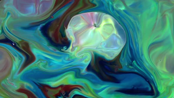 Abstract Colorful Sacral Liquid Waves Texture 957