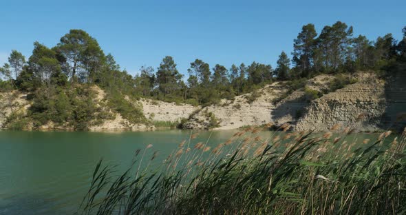 Lake of Claret, Herault, Occitanie, France