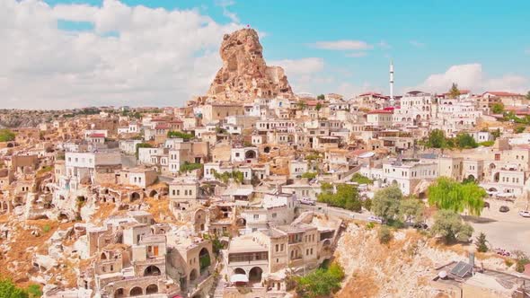 Scenic Panorama Of Ortahisar Castle