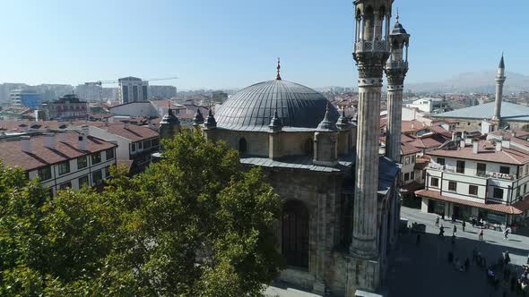 Konya Mosque And City View