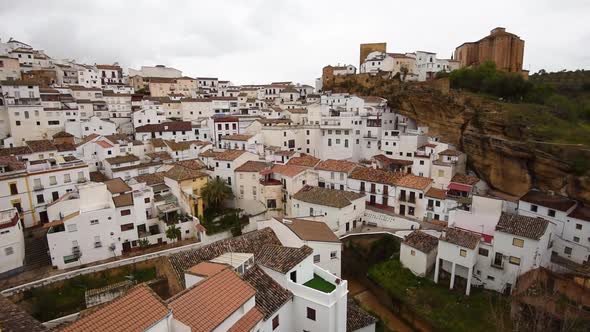 panoramic view Setenil de las bodegas, Spain, espana, malaga