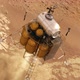 Descent Module Of Interplanetary Space Station Landing on Planet Mars - VideoHive Item for Sale