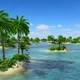 Flying over Small Tropical Islands at Sea. Day. - VideoHive Item for Sale