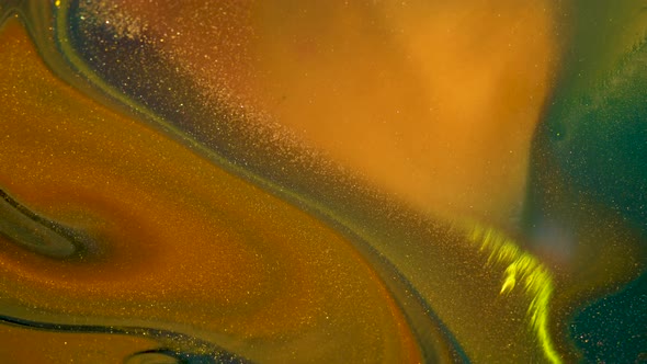 Shiny Colorful Yellow Liquid Background