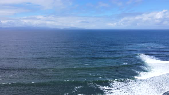 4k aerial footage of Sombrio beach on Vancouver Island's wild and untouched west coast. Panning and