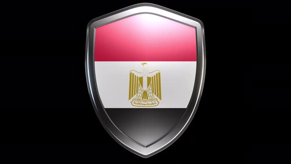 Egypt Emblem Transition with Alpha Channel - 4K Resolution