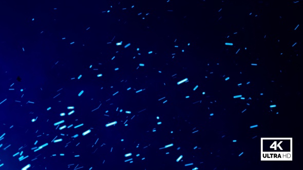 Flying Blue Particles Embers Background V6 alt