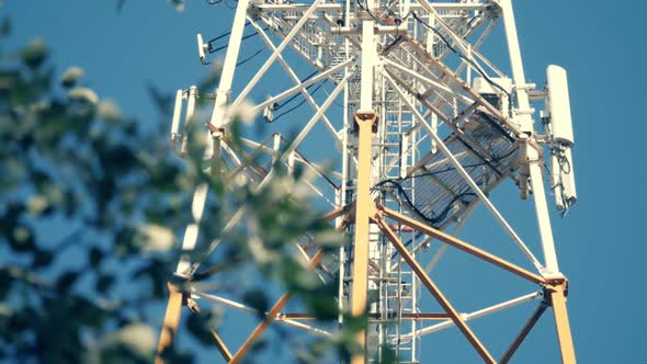 The Tower With Antennas Of Mobile Phone Communication, Television, Internet 2