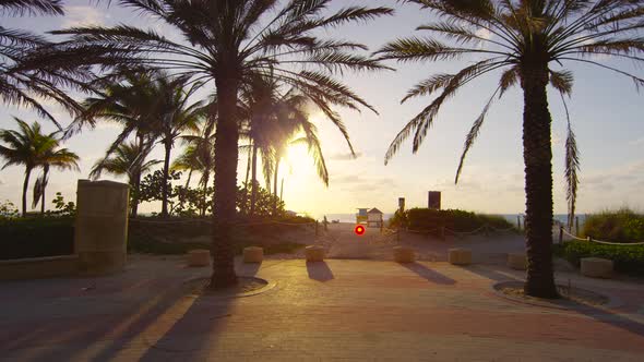 Sunset on the beach