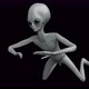 Alien Floating In Space - VideoHive Item for Sale
