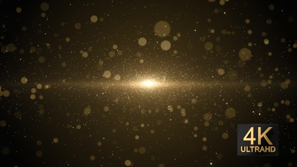 Gold Particles Background