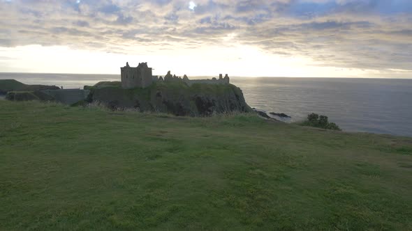 The Dunnottar Castle on the North Sea coast