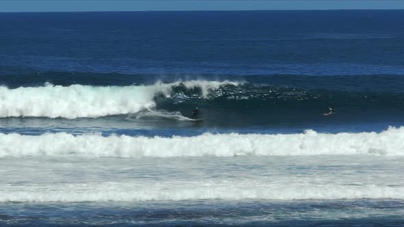 big wave surfing at margaret river