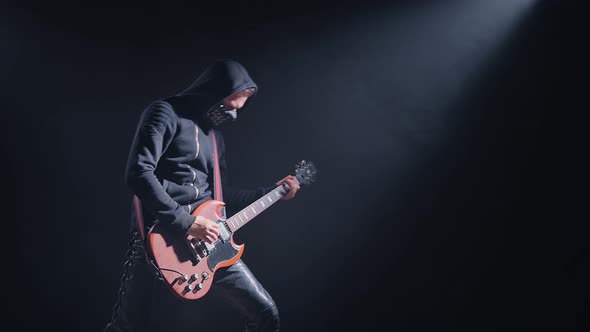 Musician Playing the Guitar