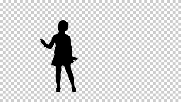 Silhouette Girl, Alpha Channel