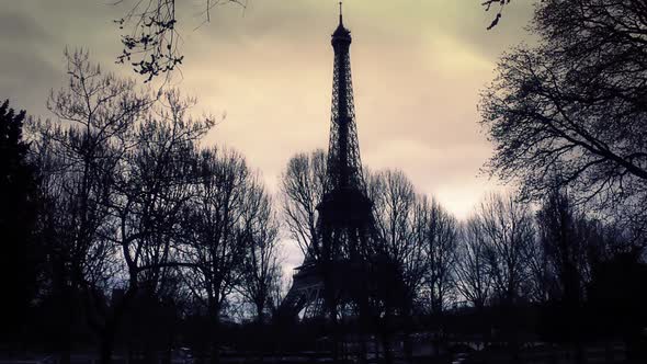 Eiffel Tower Silhouette