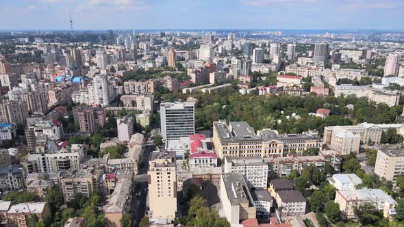 Kyiv, Ukraine Aerial View of the City. Kiev