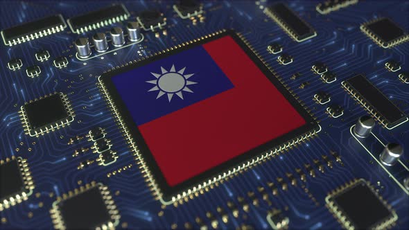 National Flag of Taiwan on the Operating Chipset