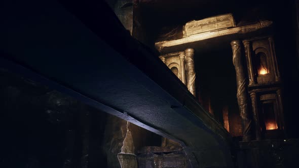 Old Stone Bridge Inside Big Cave alt